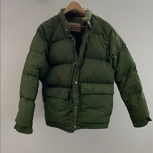 Camel Down Olive Green Puffer Coat- unisex